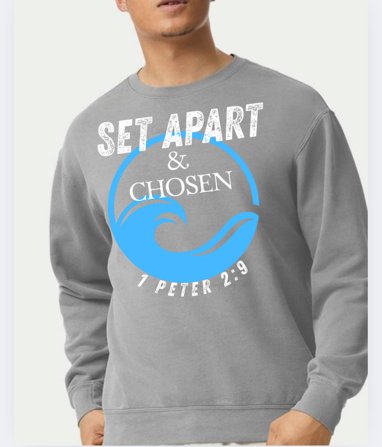 Comfort Colors® | Set Apart and Chosen Sweatshirt | Scripture | Jesus | Faith Shirt