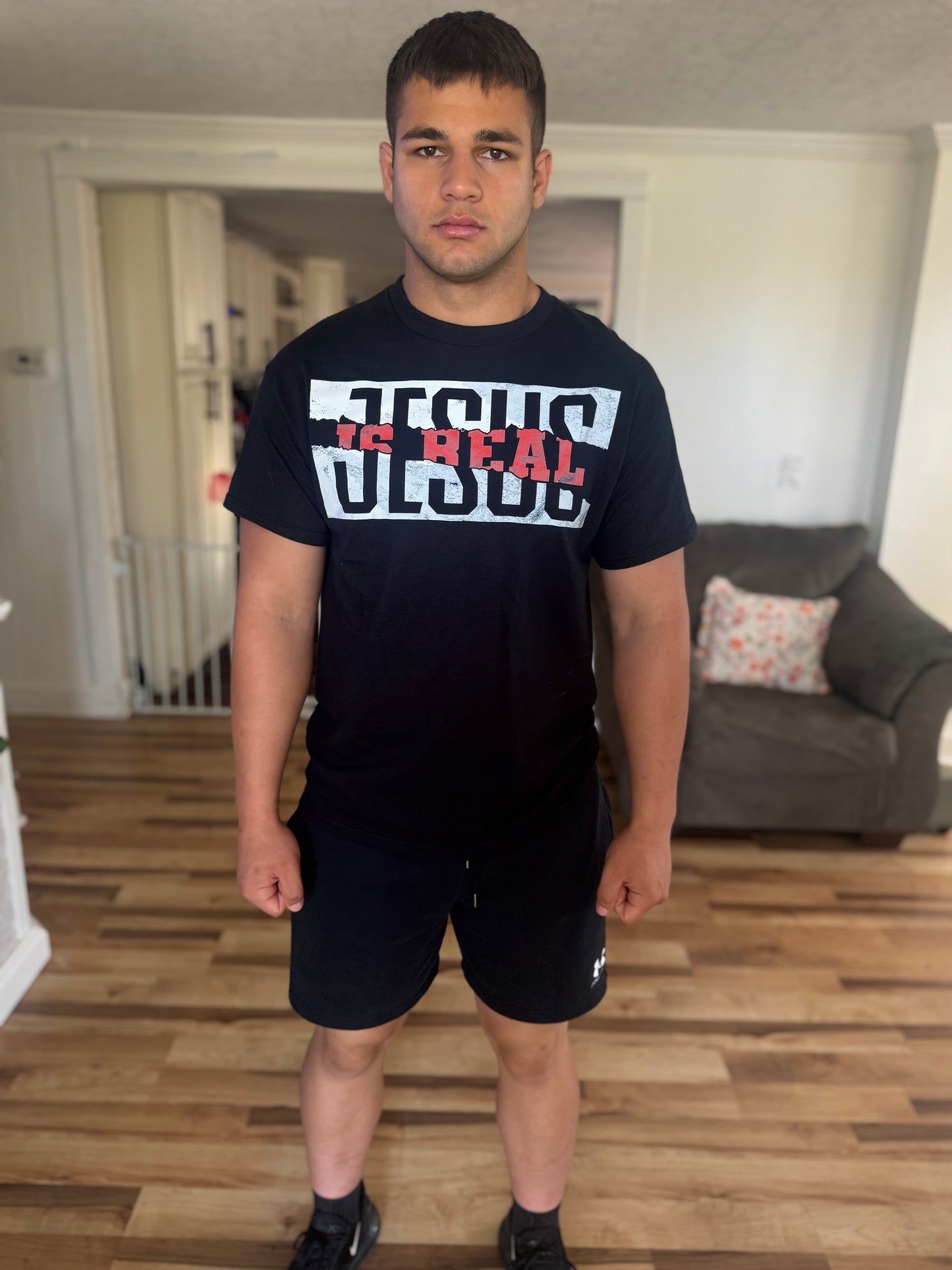 Jesus Is Real: Christian Graphic Tee – Bold Faith T-Shirt for Men & Women