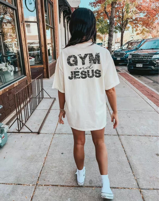 Gym and Jesus Shirt | Pump Cover | Christian Shirt | Fitness