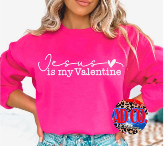 Jesus is My Valentine Sweatshirt | Cozy Christian | Holliday Tee