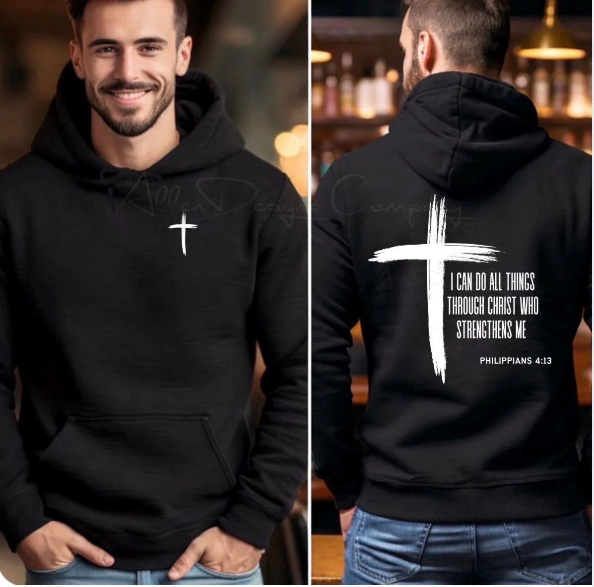 I Can Do All Things Through Christ Hoodie – Christian Scripture Sweatshirt Philippians 4:13 Faith Hoodie